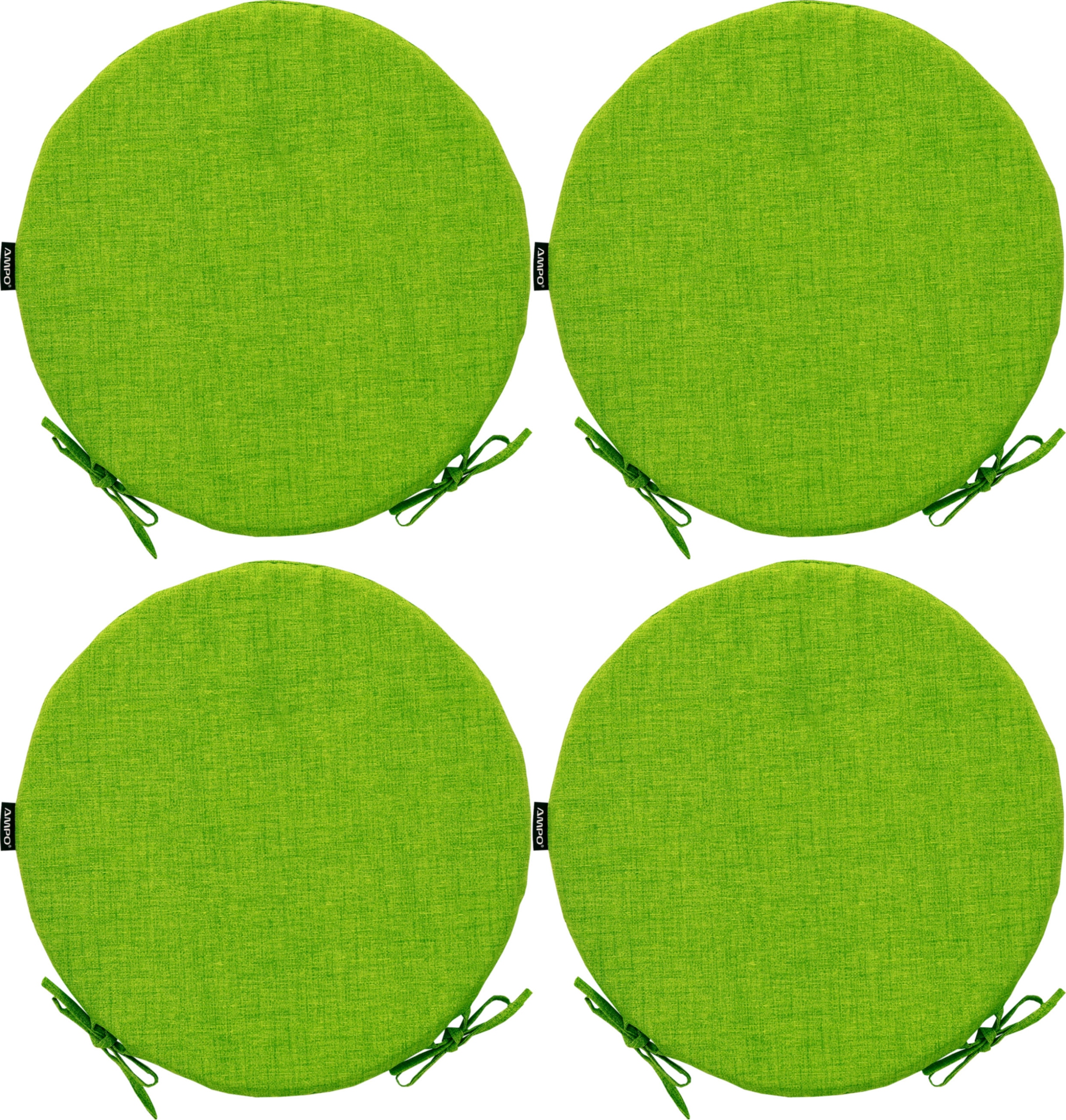 Sada Kulatých Polštářů Na Židli 40 cm 4 ks