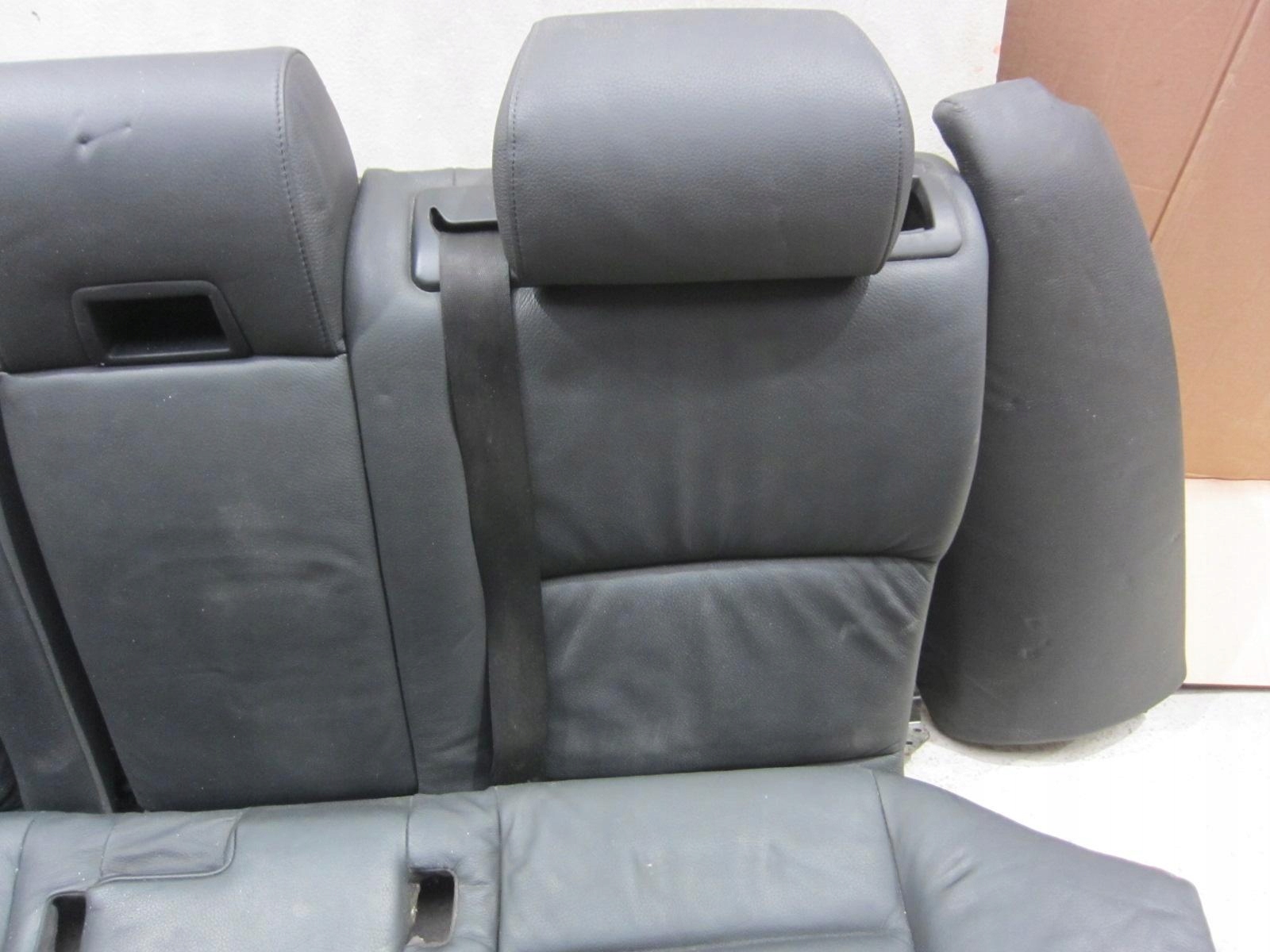 BMW 5 E61 Sitz hinten heck Leder schwarze SIEDZISKO OPARCIE