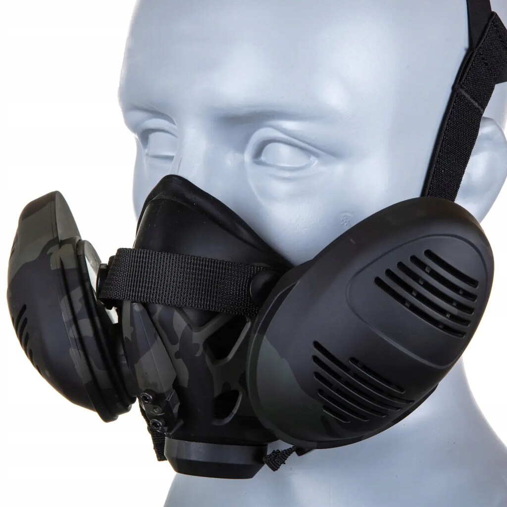 Potápěčské Brýle Tactical Respirator Modeling Mask MultiCam Black