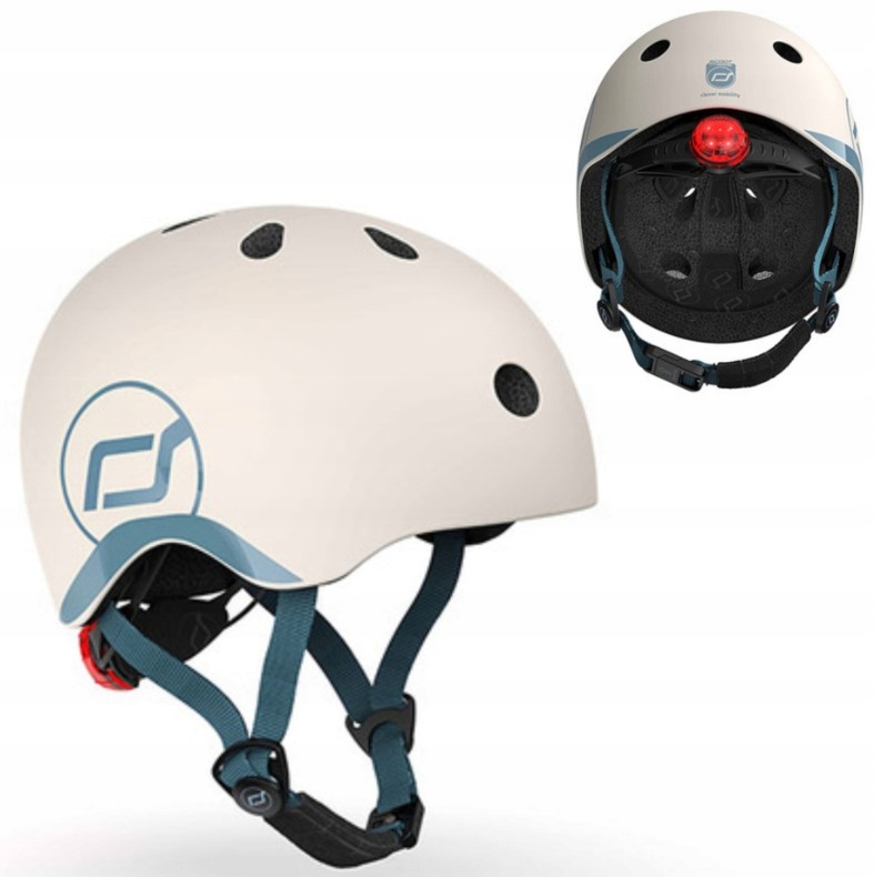Scoot & Ride Kask Rowerowy Dziecięcy na Hulajnogę 45-51cm Ash 1-5 lat