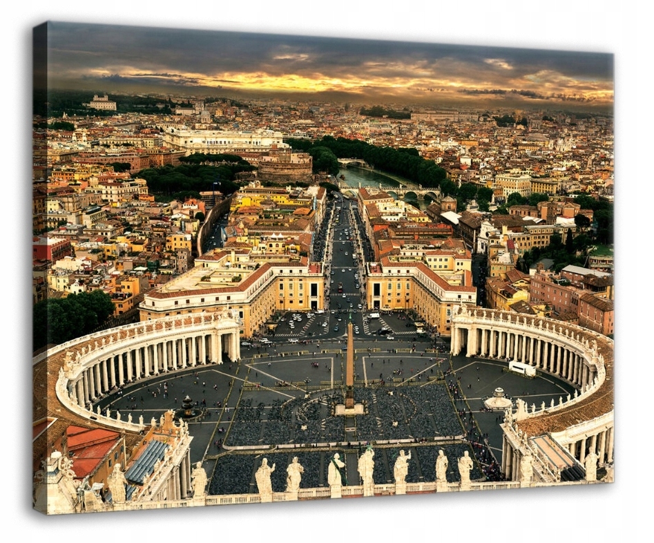 Obraz 100x75 Vatikán Řím architektura historie západ slunce panorama