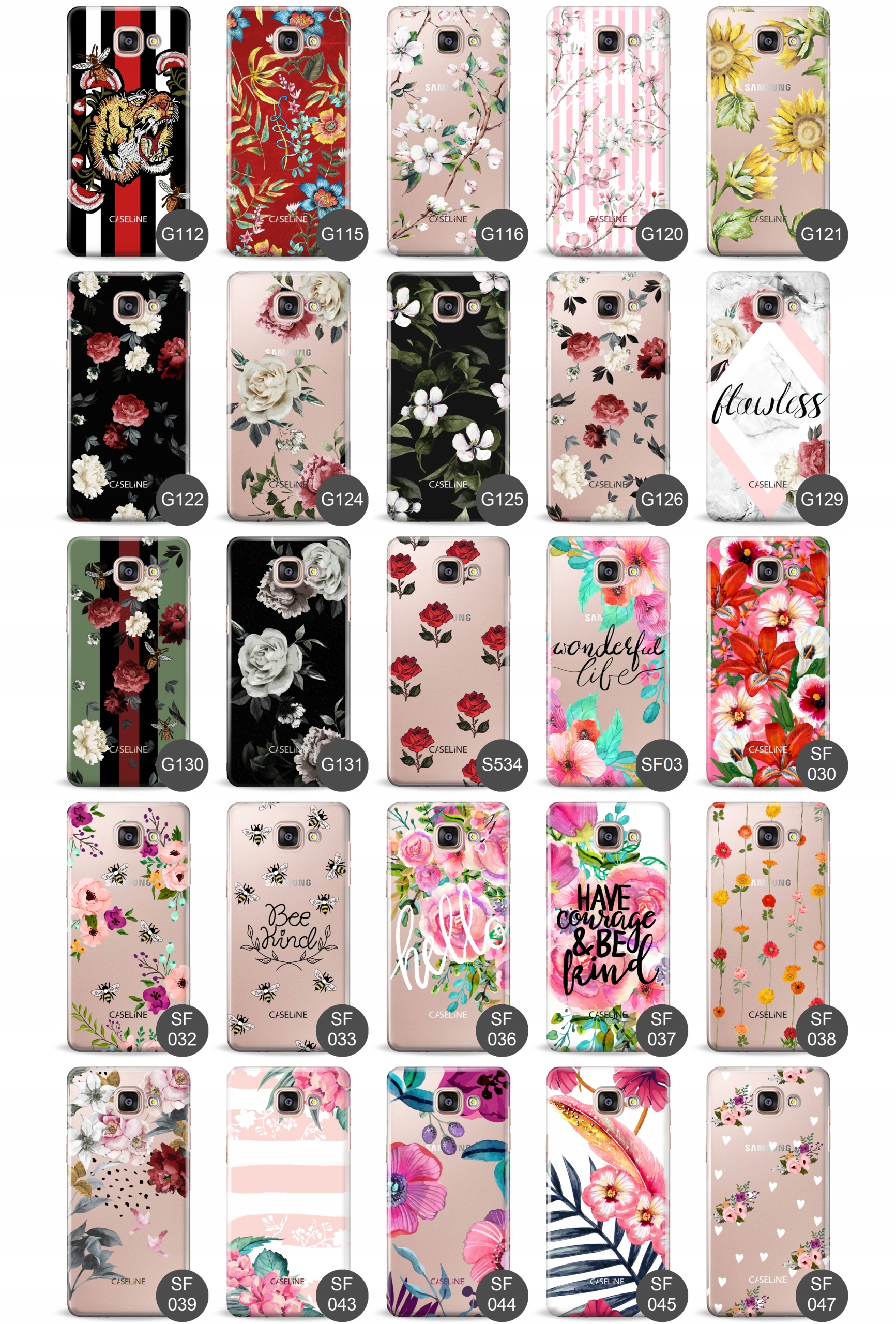 etui do SAMSUNG GALAXY A7 2016 guma wzory