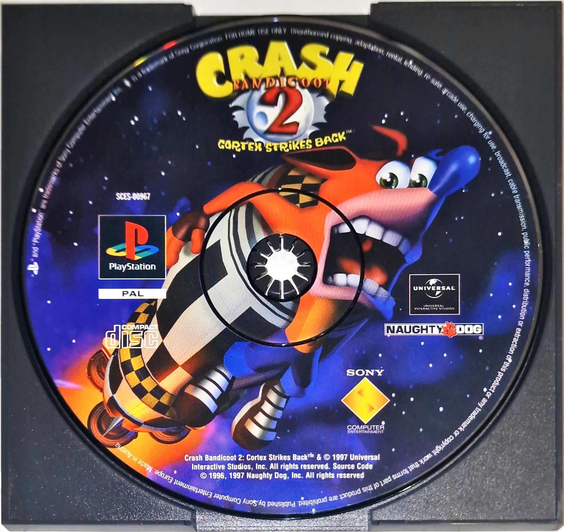 Gra Crash Bandicoot 2 PSX SAMA PŁYTA CZYTAJ OPIS !!!