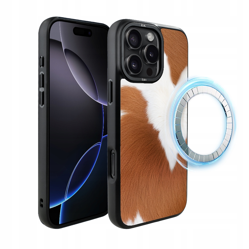 Pouzdro pro iPhone 16 Pro Ibizu DropGuard Matt s MagSafe, Alpská kráva