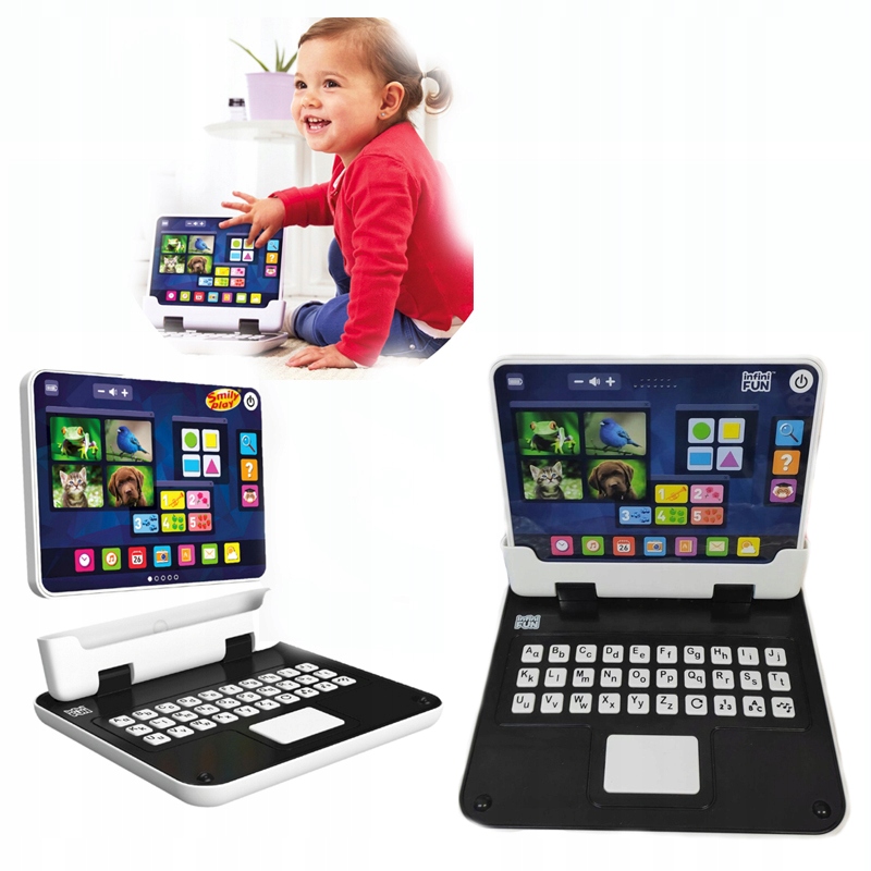 Laptop Tablet Komputerek dziecięcy Smily 80 pytań