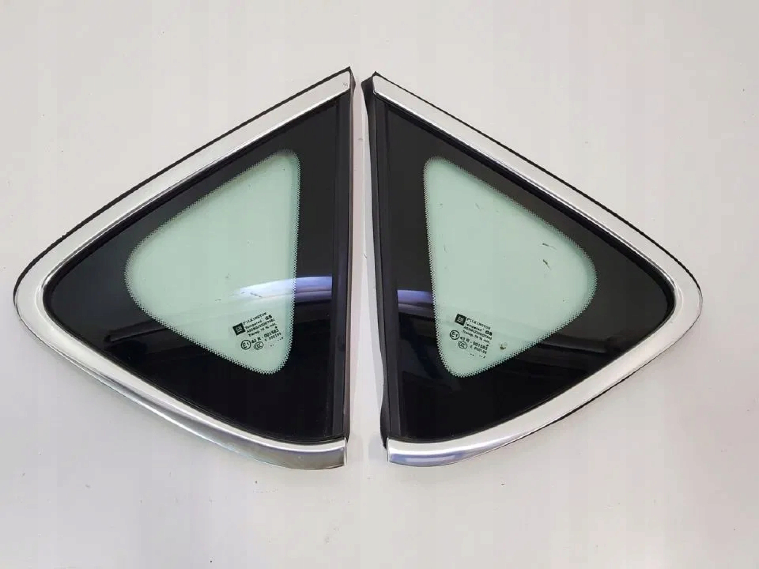 SZYBA KAROSERYJNA TRÓJKĄT TYŁ LEWY PRAWY CHROM ASTRA IV J 13r HB