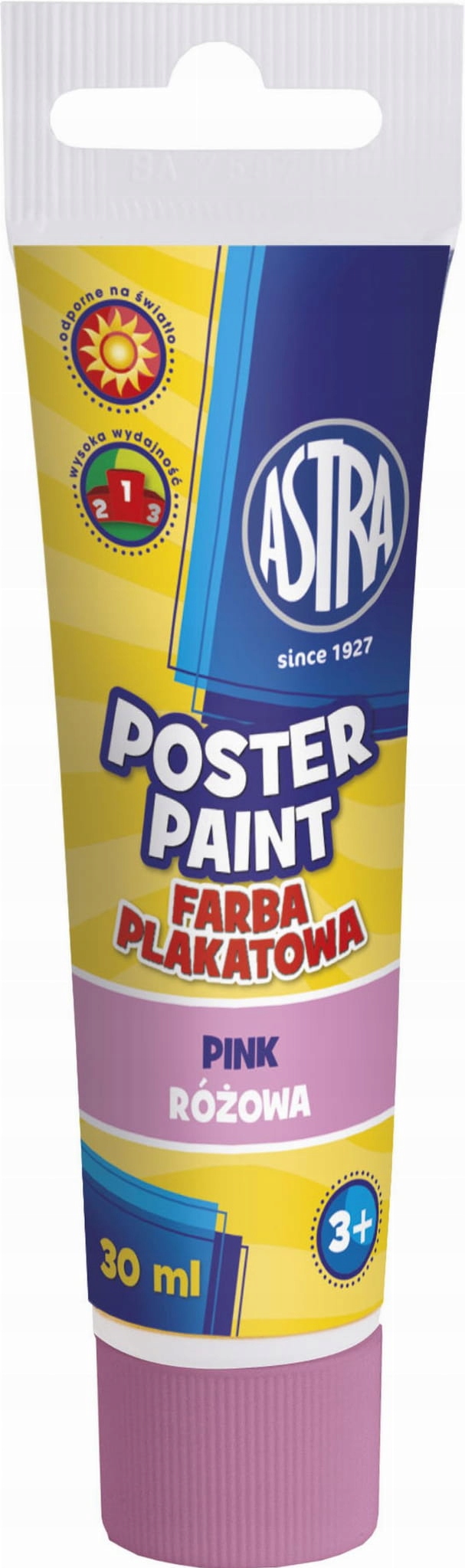 

Farba plakatowa tuba Astra różowa 30ml
