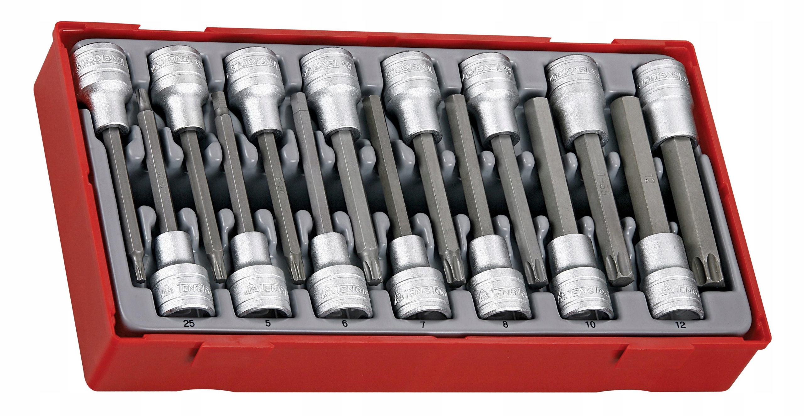 Sada nástrčiek Teng Tools TTTxH15 Torx a Hex 1/2"