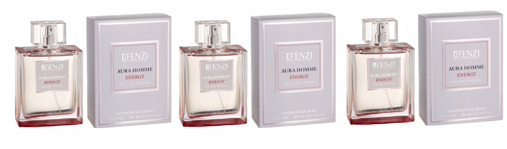 JFenzi Aura Homme Energy 3x100 ml Edp Men