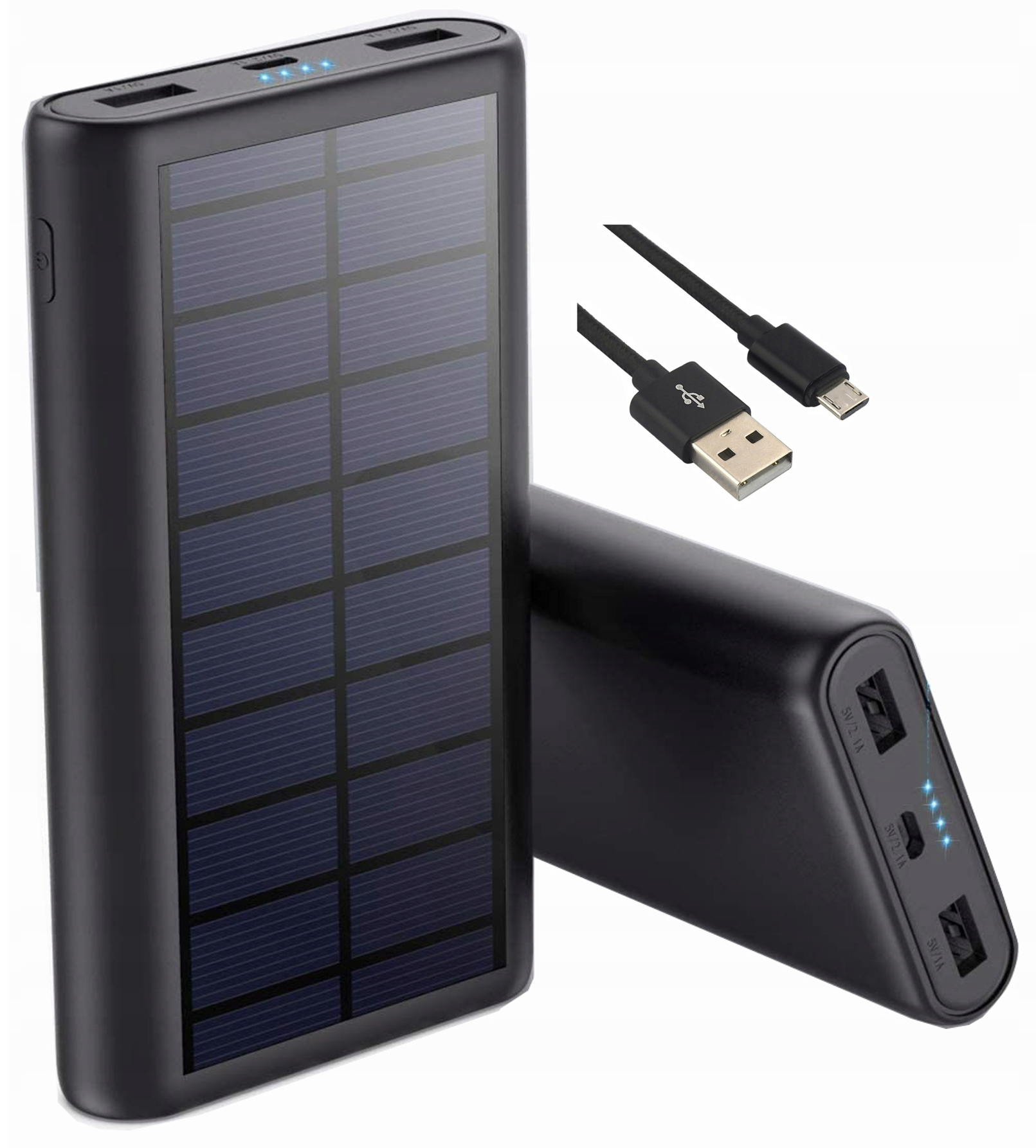 Univerzální Powerbanka Solární Nabíječka 26800MAH 2x Usb