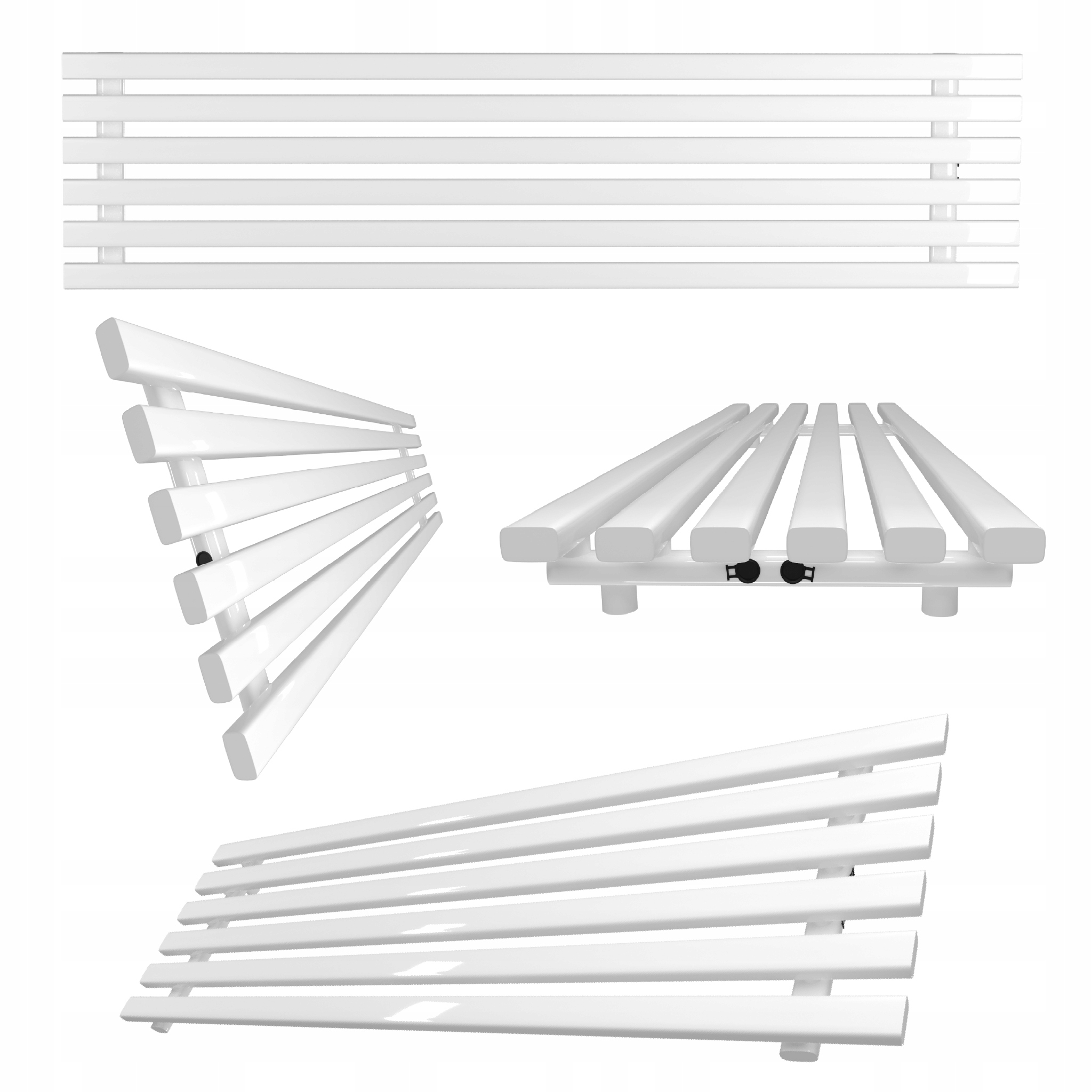 Horizontální radiátor HORYZONT6 45x100 bílý lesk