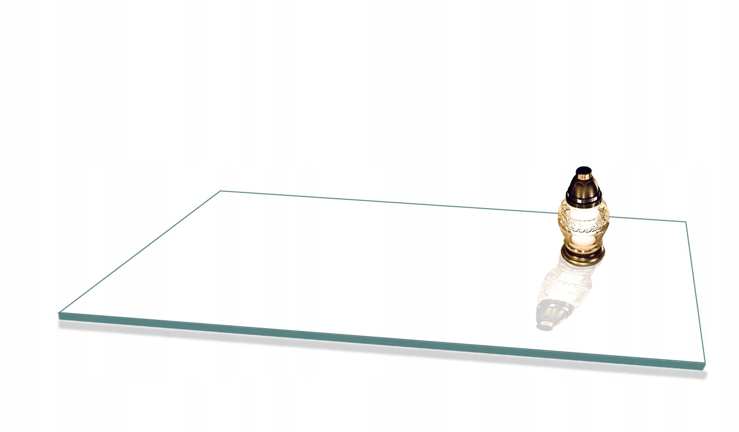 Podstavec pod svícny a květiny na Pomník 80x52 Bílý na Hřbitov