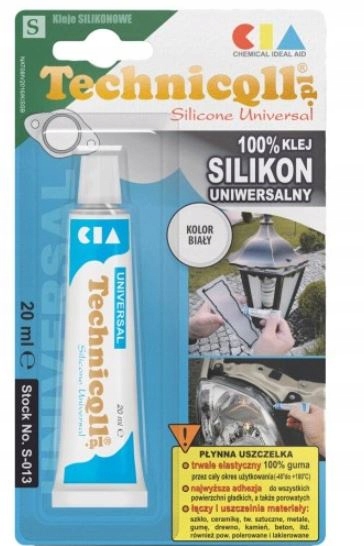 Silikon uniwerslany biały 20 ml - Technicqll S-013