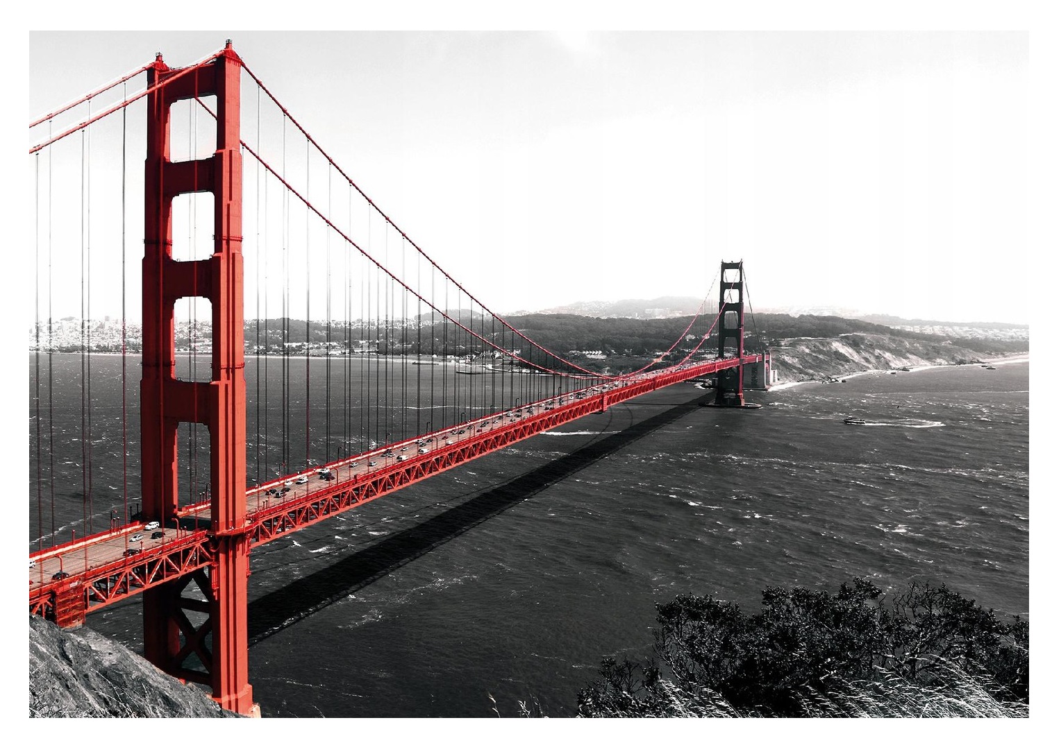 Fototapeta Červený Moderní Most Město 312x219