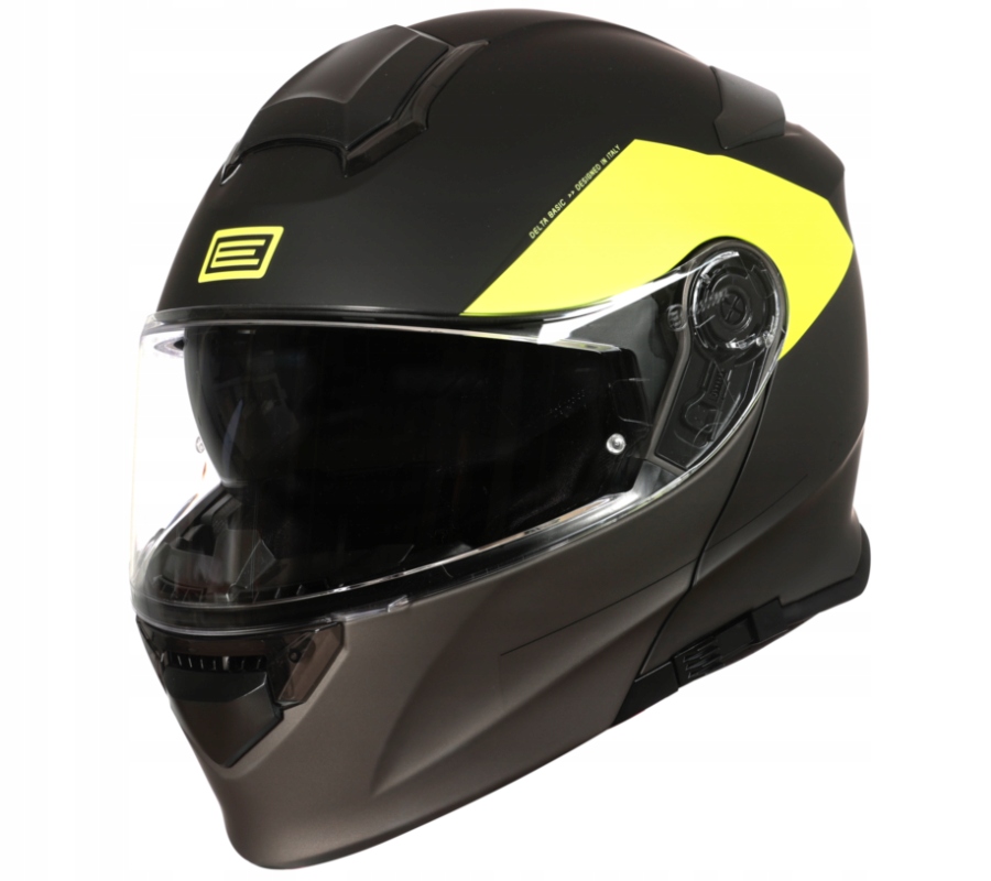Prilba Origine Delta Basic Virgin fluo yellow-black-titanium matt S