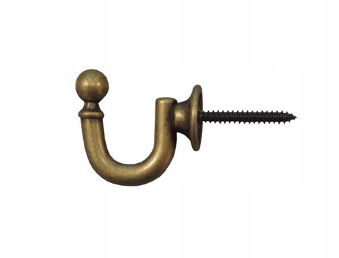 

Uchwyt Hak Do Firan I Zasłon 35 MM Złoty