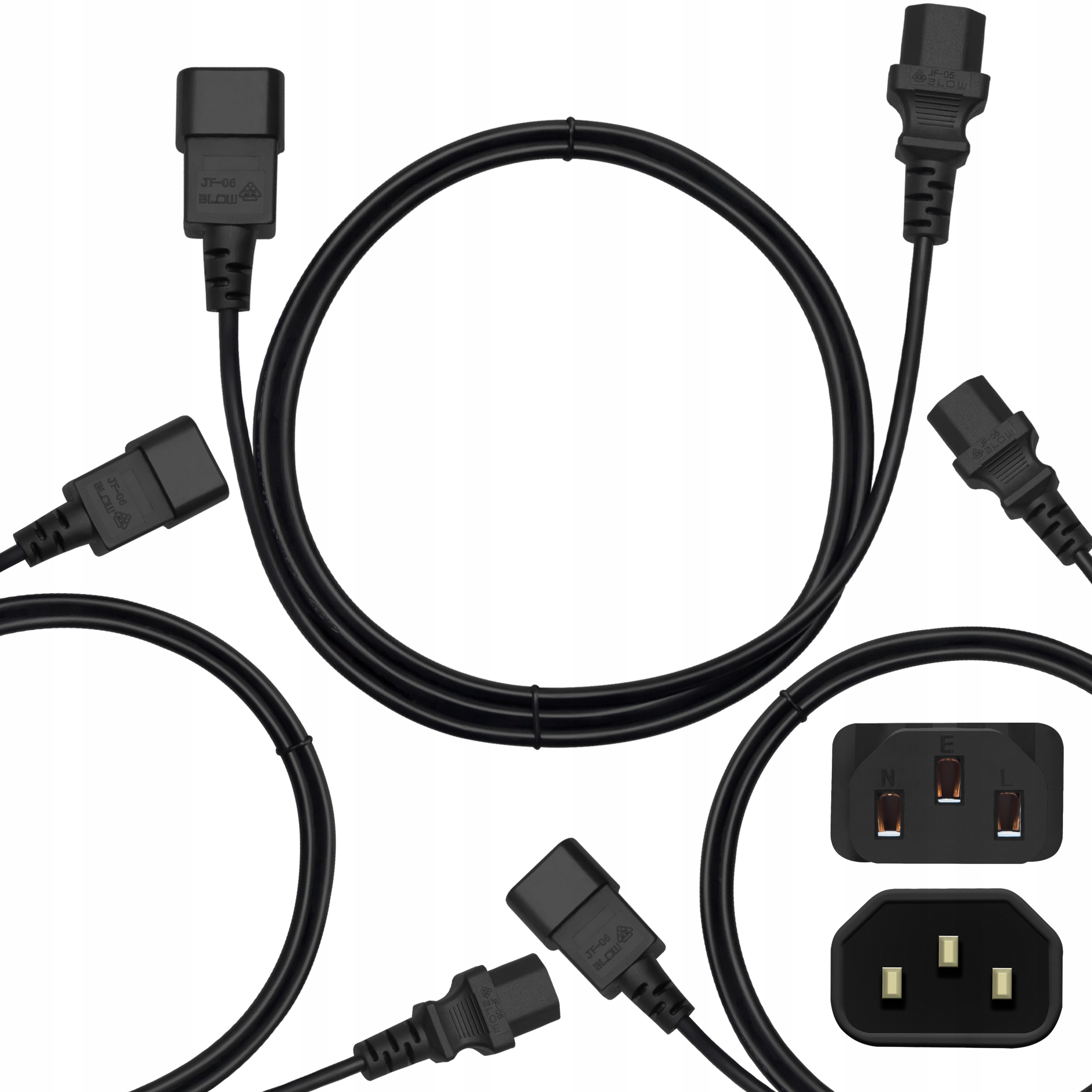 3× Kabel zasilający Blow 1,5 m
