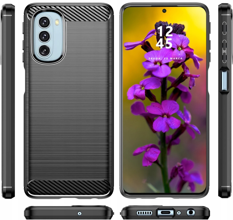 

Etui do Motorola G31 G41 Pancerne Karbon Case