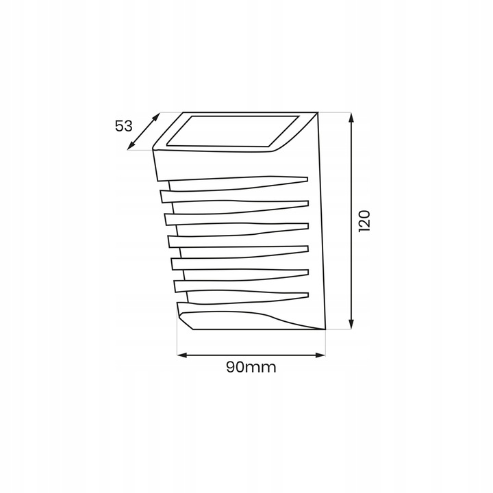 Kinkiet solarny Strip lampa elewacyjna ogrodowa 3000K MILAGRO Marka Eko-Light