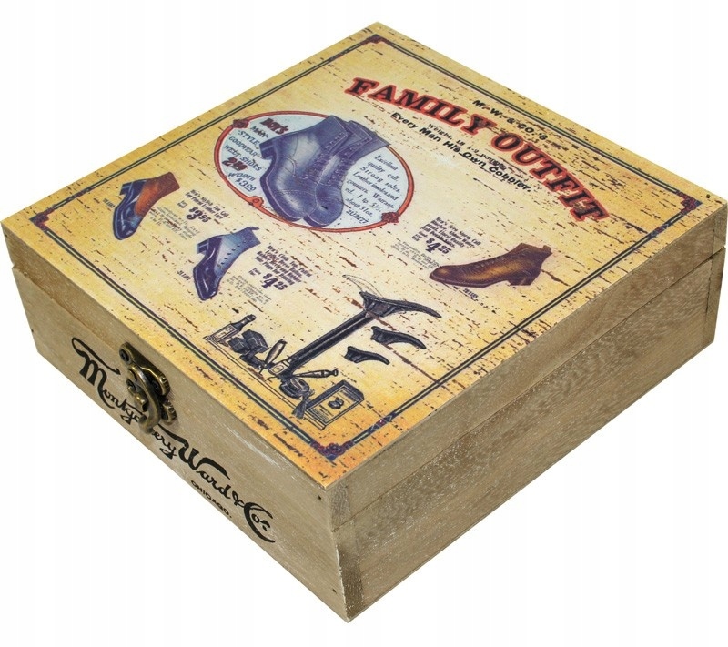 

Skrzyneczka Pudełko Retro Vintage Ozdoba Herbata