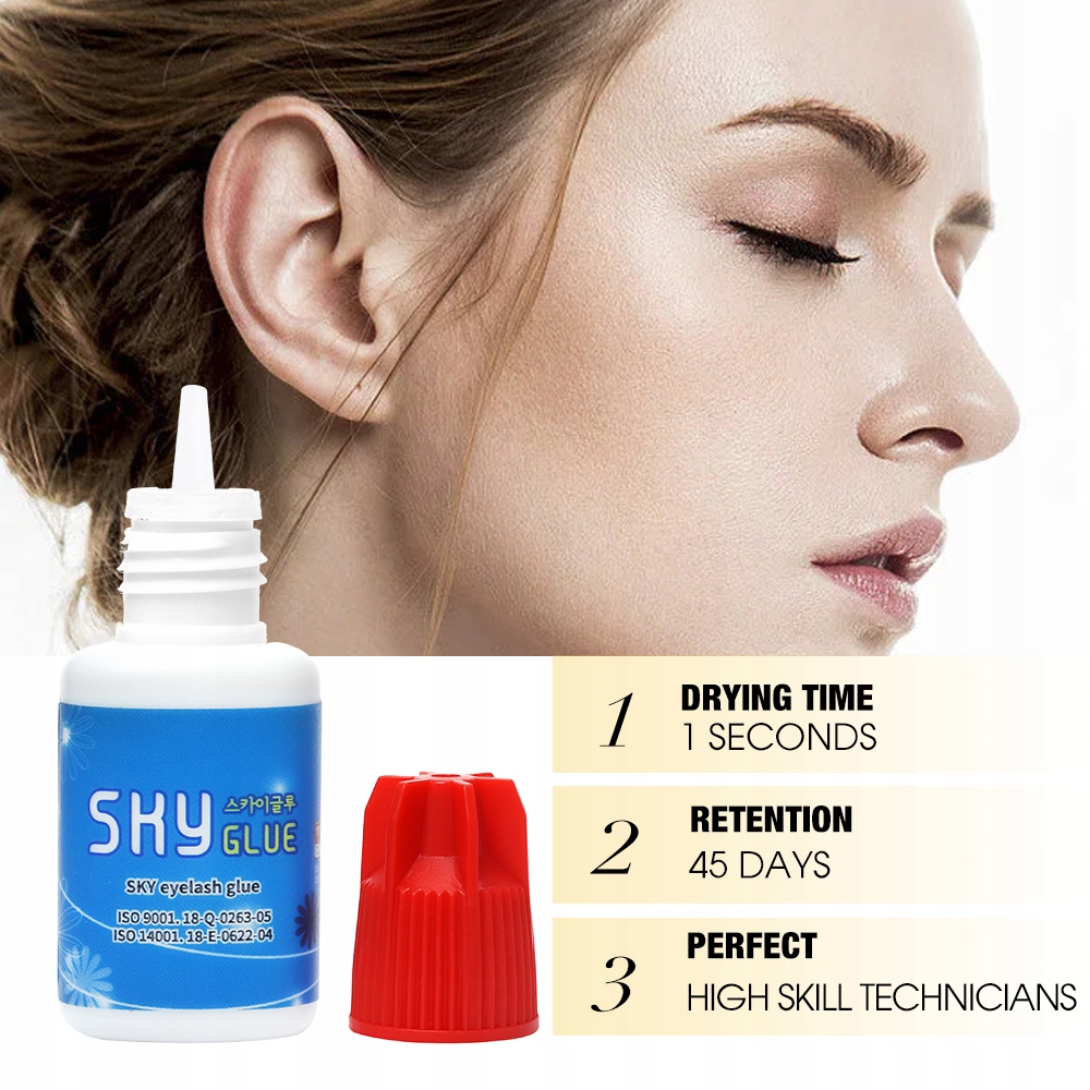 3&5 Pcs Sky S Glue Eyelashes Extension G Marka inna marka
