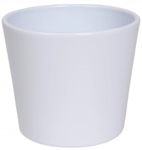 DONICA DONICZKA CERAMICZNA 15 cm BIAŁA OSŁONKA DO KWIATÓW