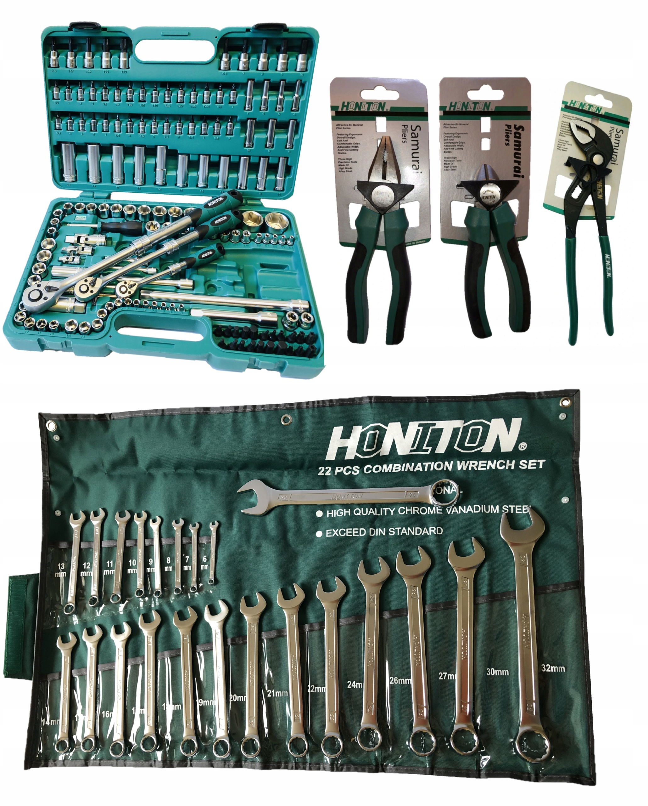 

Honiton Zestaw kluczy narzędzi dla mechanika 180pc