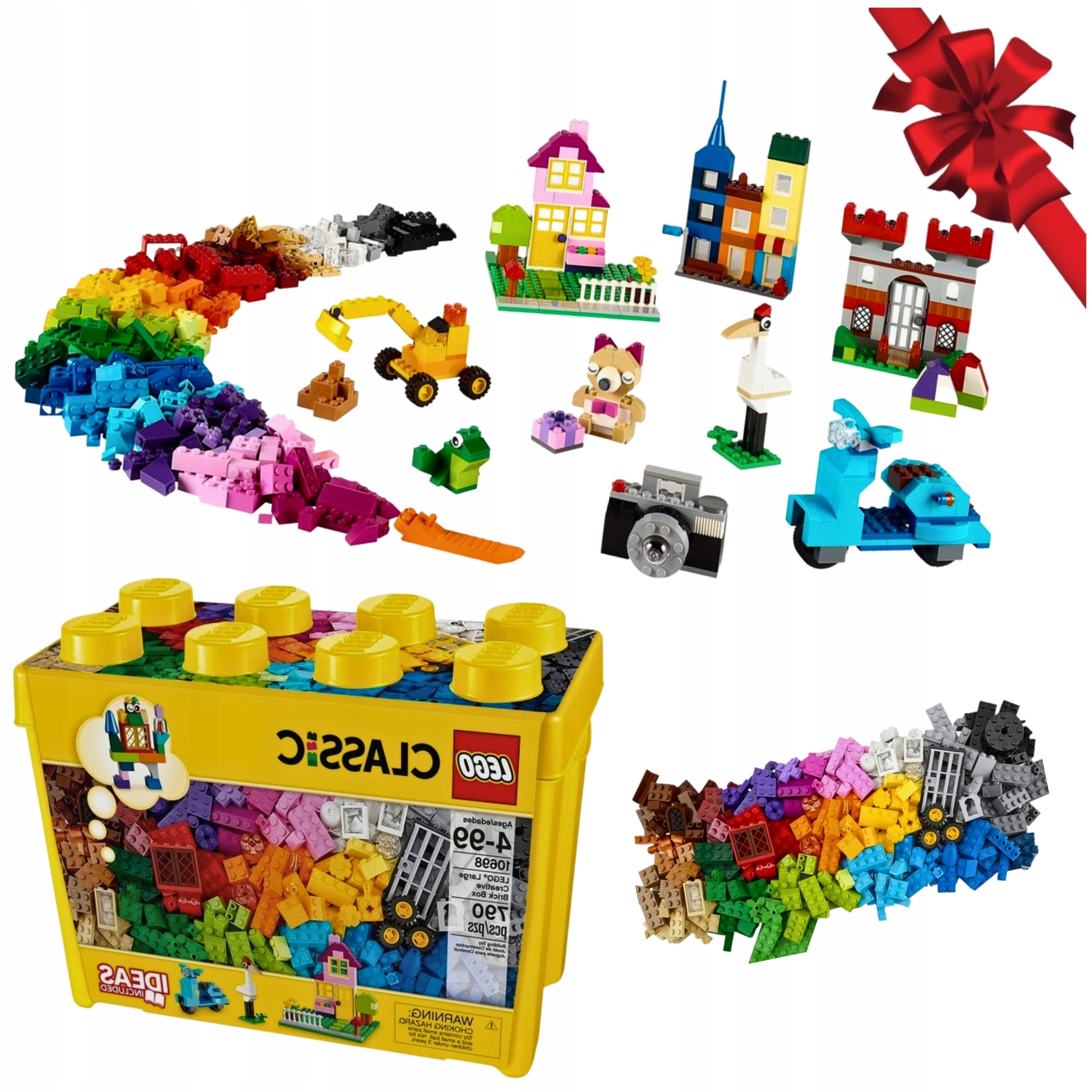 Sada Kostek Lego Classic 10698 Velká Krabička Dárek Dítě Vánoce 790 dílků