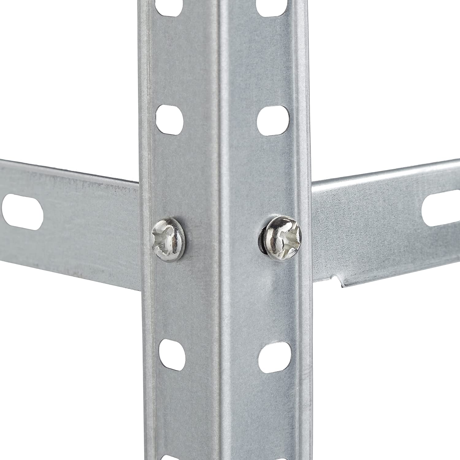 Regał z 4 półkami metalowy Relaxdays Wysokość mebla 145 cm