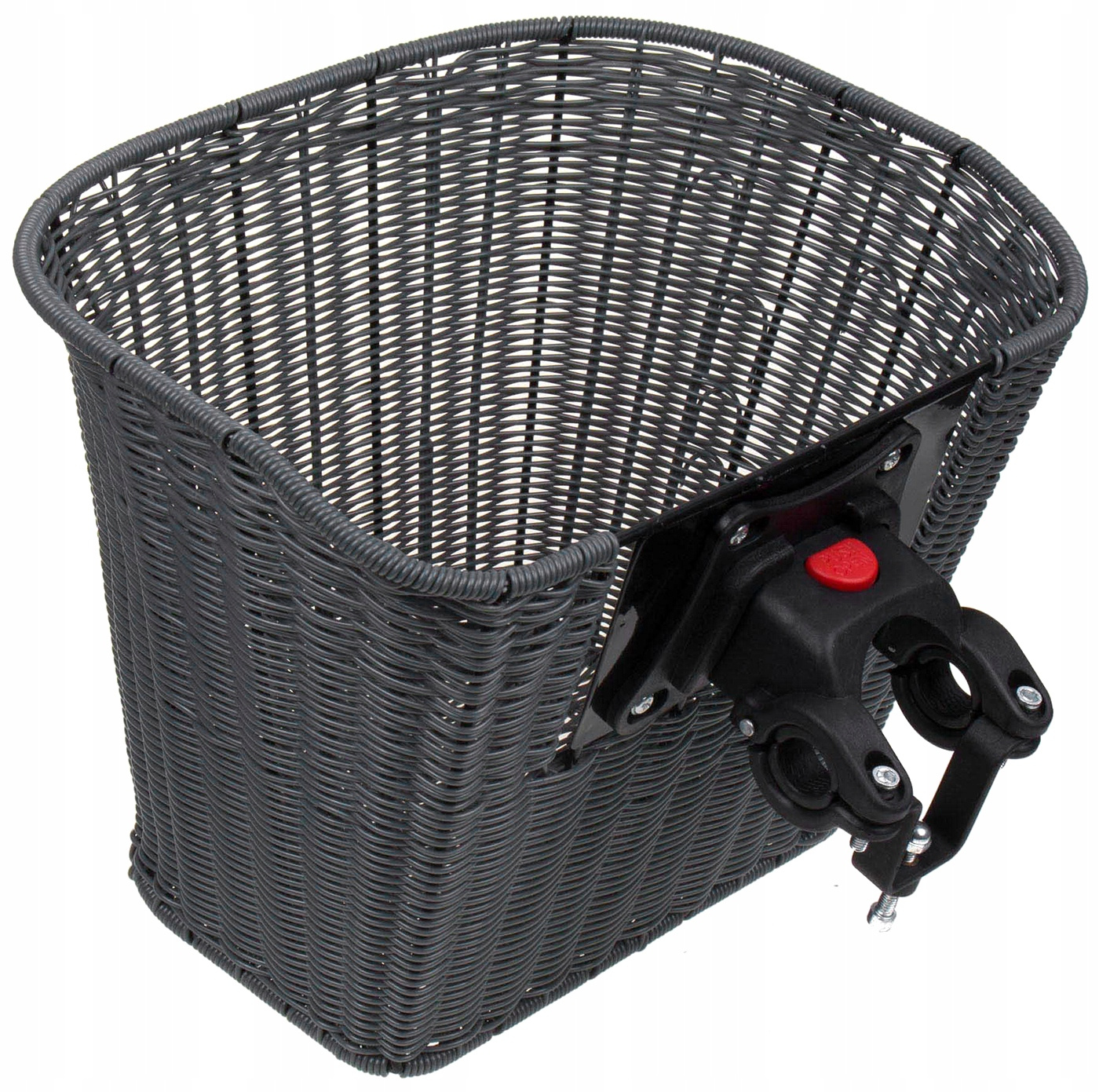 Koš Verso SH-Z003 s uchycením na řídítka, click, pletený, grafitový