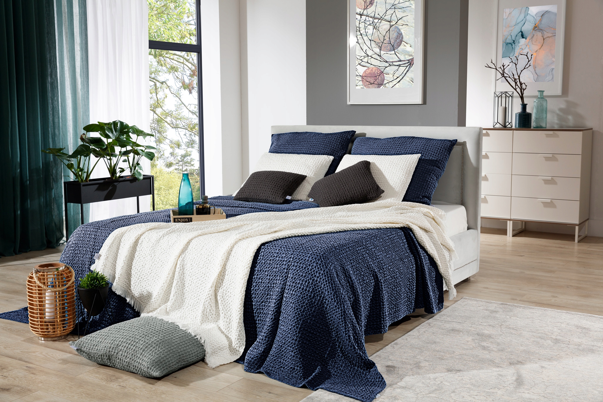 Přikrývka Na Postel 240x260 Favo FD31923 Jeans