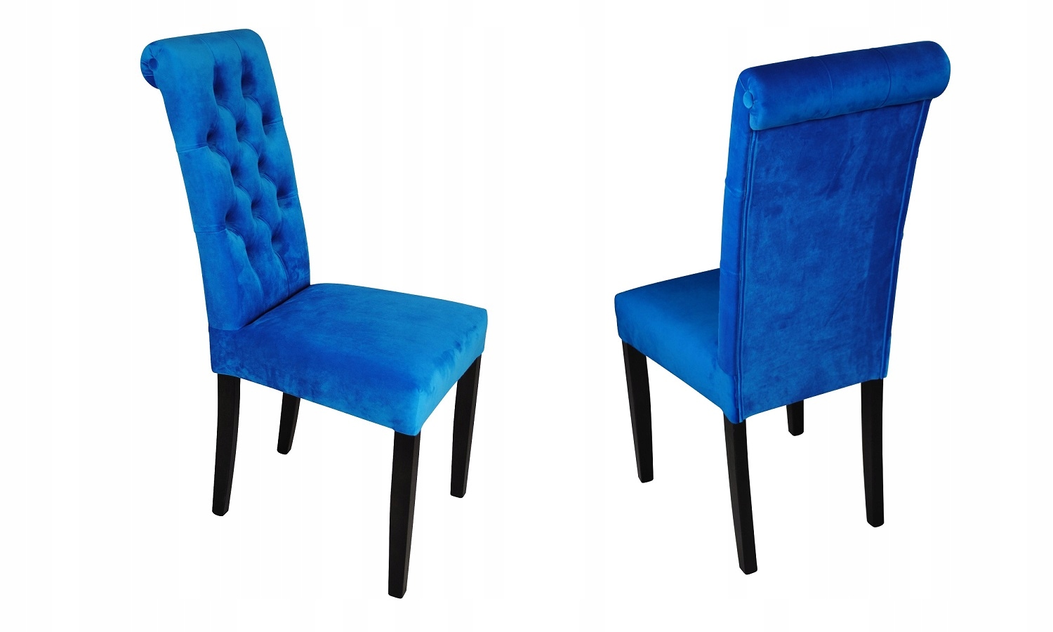 KRZESŁO PIKOWANE OPARCIE GLAMOUR Z WAŁKIEM CHESTER