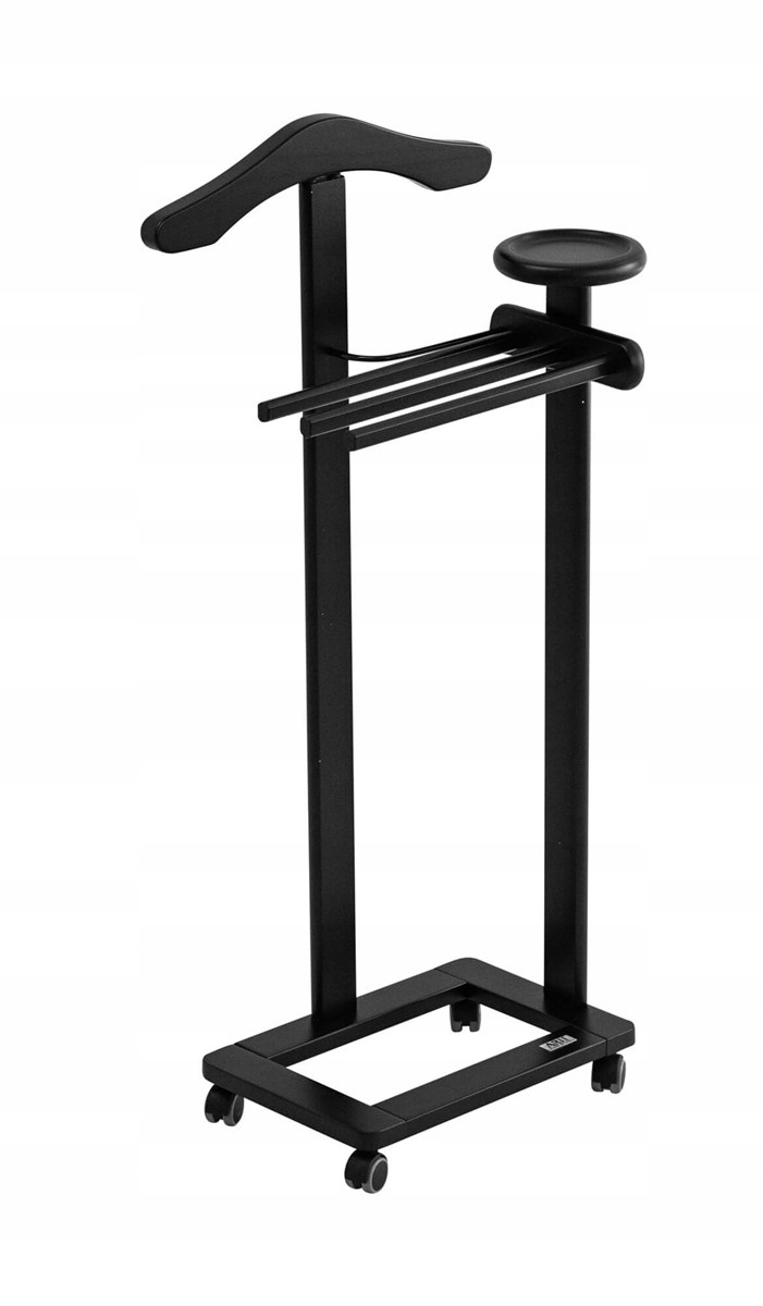 Arredamenti Antimo Stojak na ubrania i garnitury 44 x 35 cm, Czarny