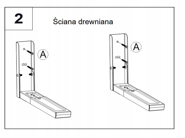 CABLETECH Uchwyt naścienny MC-01 do kuchenek mikro Typ ścienna