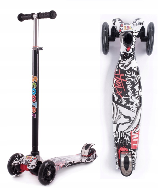 HULAJNOGA BALANSOWA TRÓJKOŁOWA LED GRAFFITI 60 KG Marka Inna marka