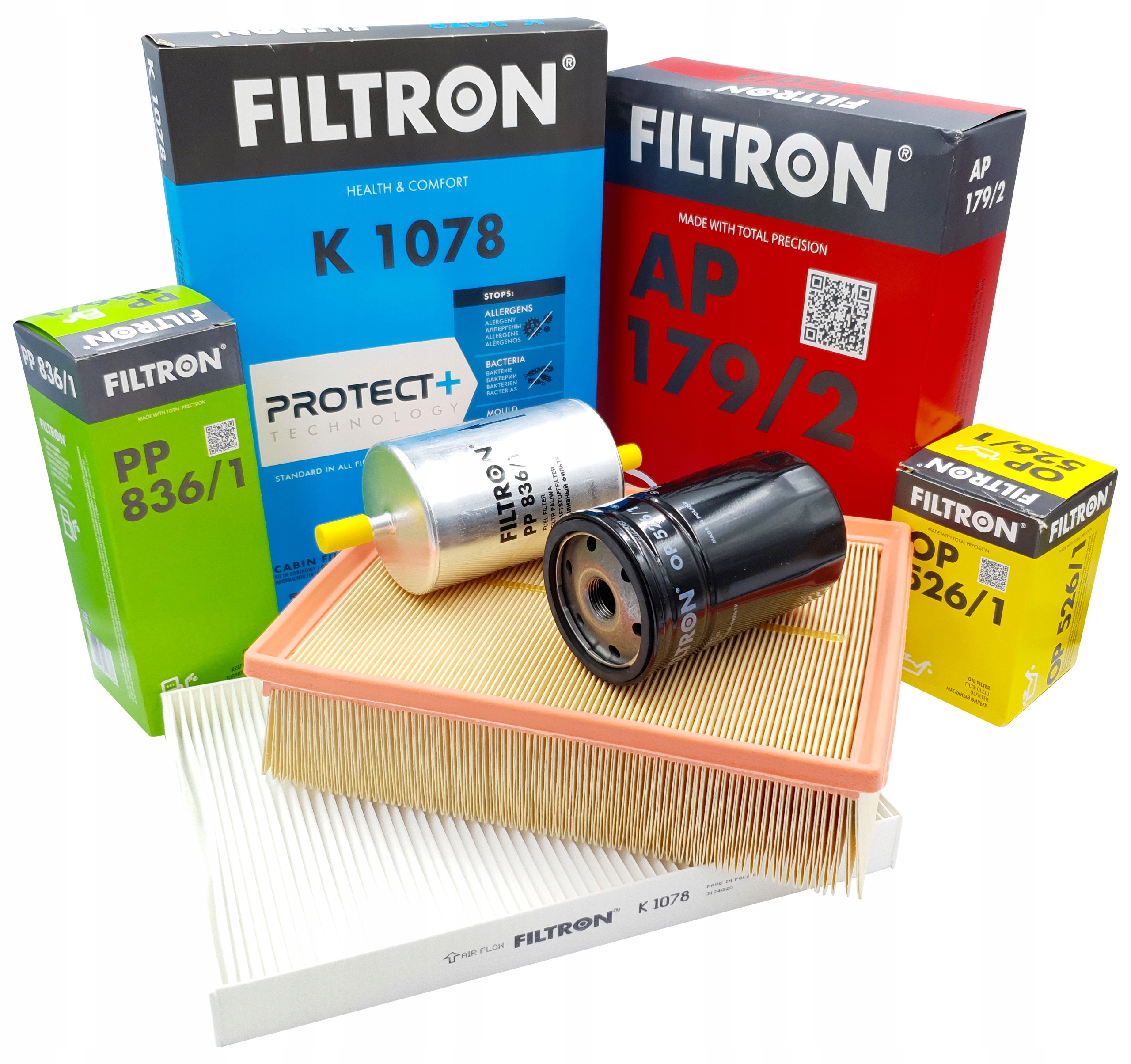 

Filtron Zestaw Filtrów Audi A4 B6 2.0FSI 150KM Awa