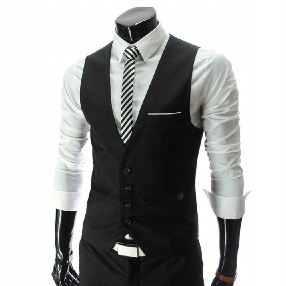 Vest Mens Suit Business Vest Casual Waistcoat Form