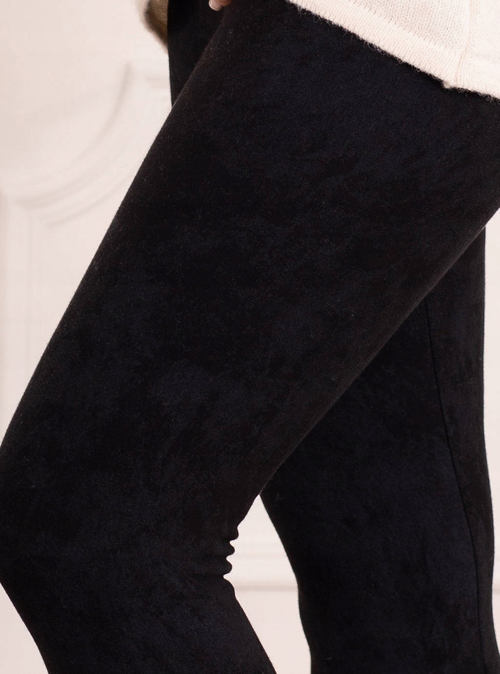 LEGGINSY CIĄŻOWE OCIEPLANE MARMURKOWE ZIMA GRUBE GETRY M Rozmiar M