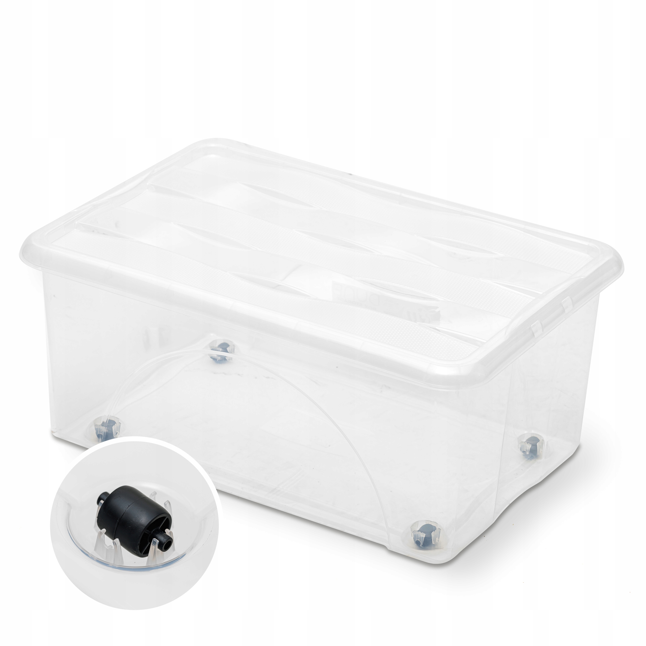 POJEMNIK DO PRZECHOWYWANIA DO DOMU POŚCIELI RĘCZNIKÓW YBRAŃ NA KÓŁKACH 45L