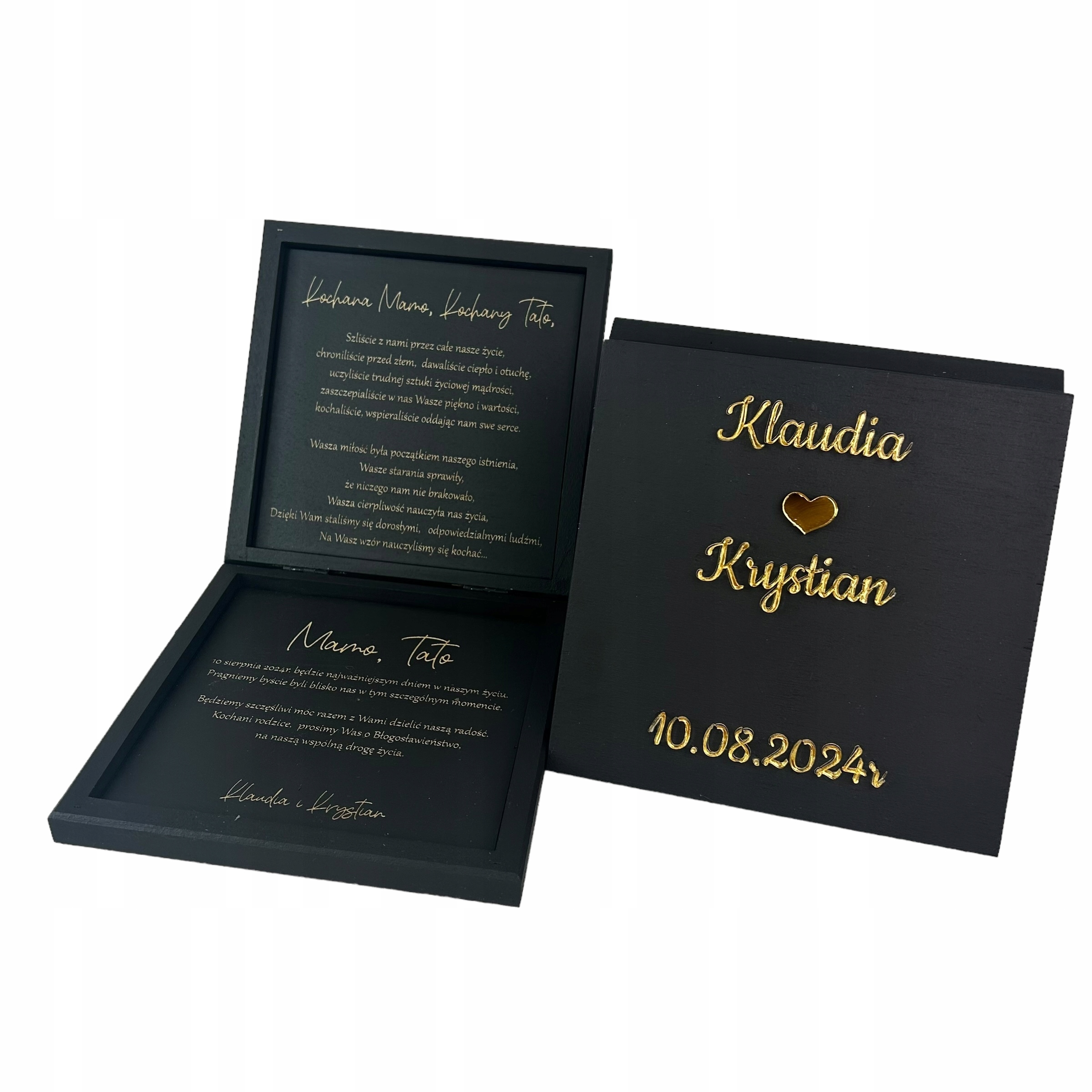 Pozvánka pro rodiče žádost o požehnání Černé zlaté zrcadlo