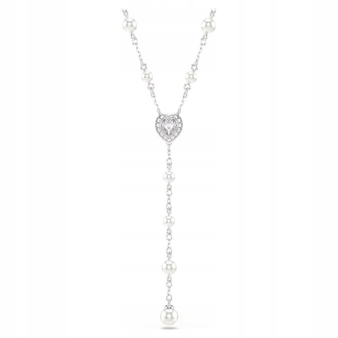 Náhrdelník Swarovski Ariana Grande Y Křišťál bílý Perla křišťálová