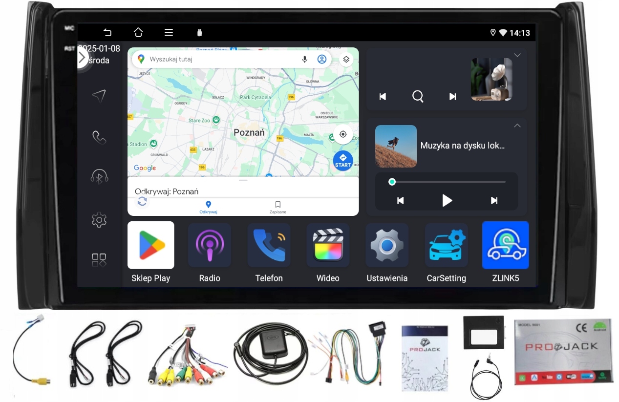 Navigační Rádio Škoda Kodiaq Karoq 2016-2024 Usb Carplay Android 4GB 64GB