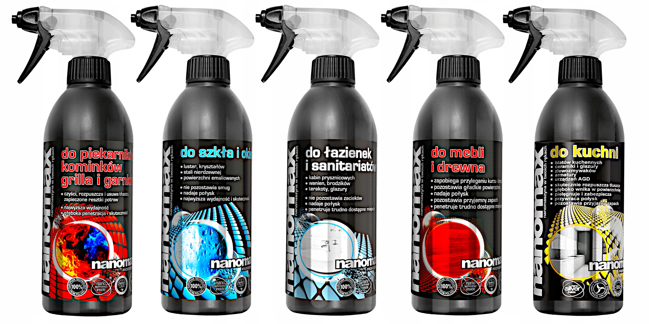 Levně Nanomax Čisticí prostředek na čištění trouby, skel, koupelen, nábytku, kuchyní