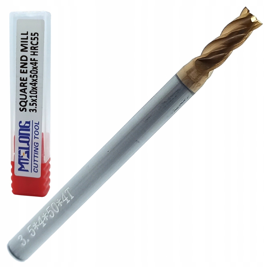 FREZ WĘGLIKOWY VHM MTS fi 3,5mm 55 HRC 4pióra TEST