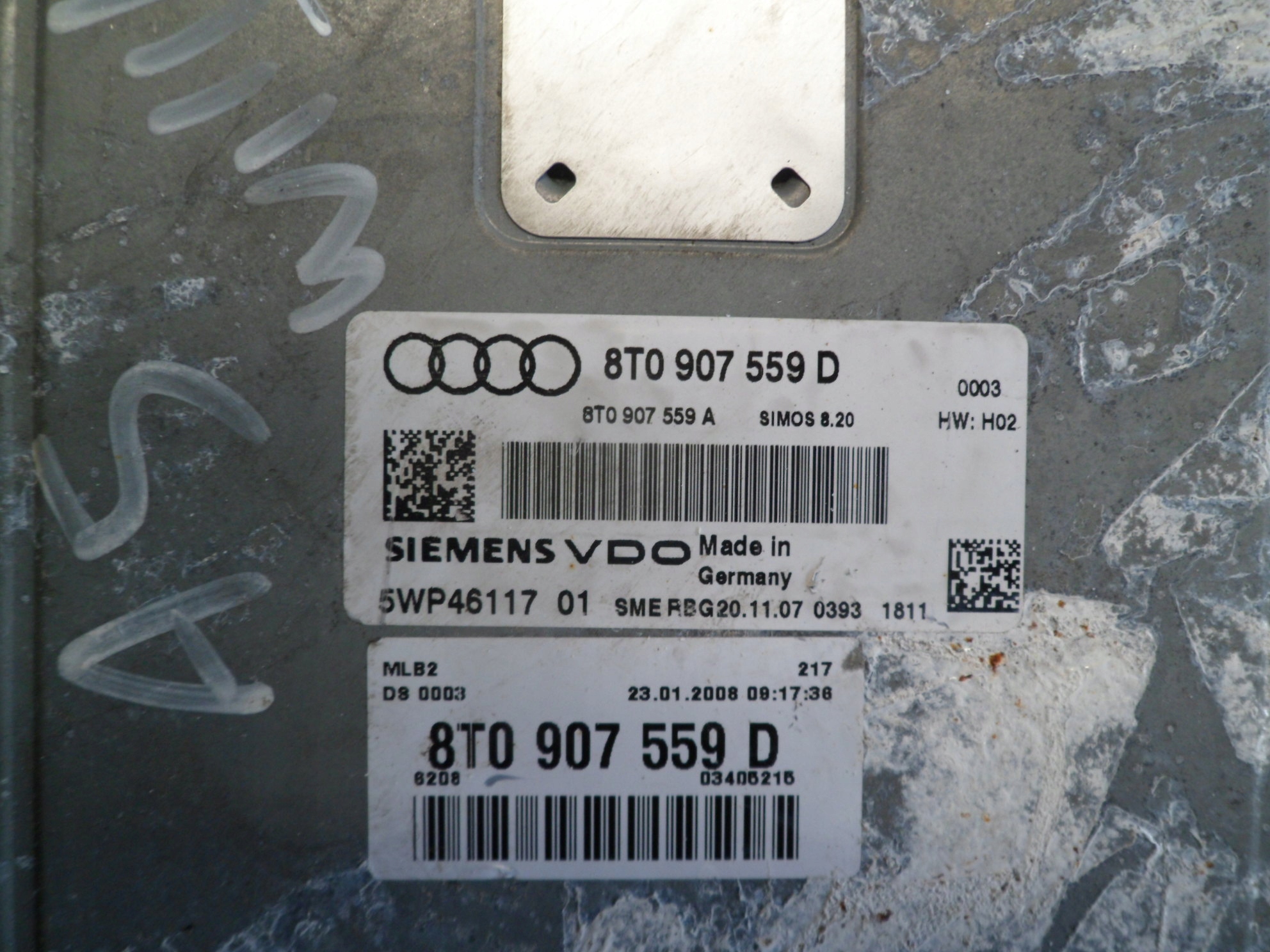 AUDI 3.2FSI CAL computer motore 8T0907559D