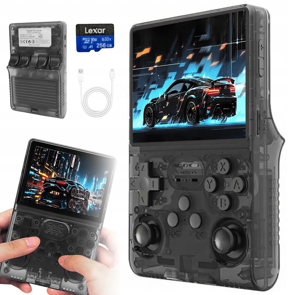 Konsola Do Gier R40S Retro Przenośna Ponad 30000 Gry 256GB 3.5'' Ekran Ips