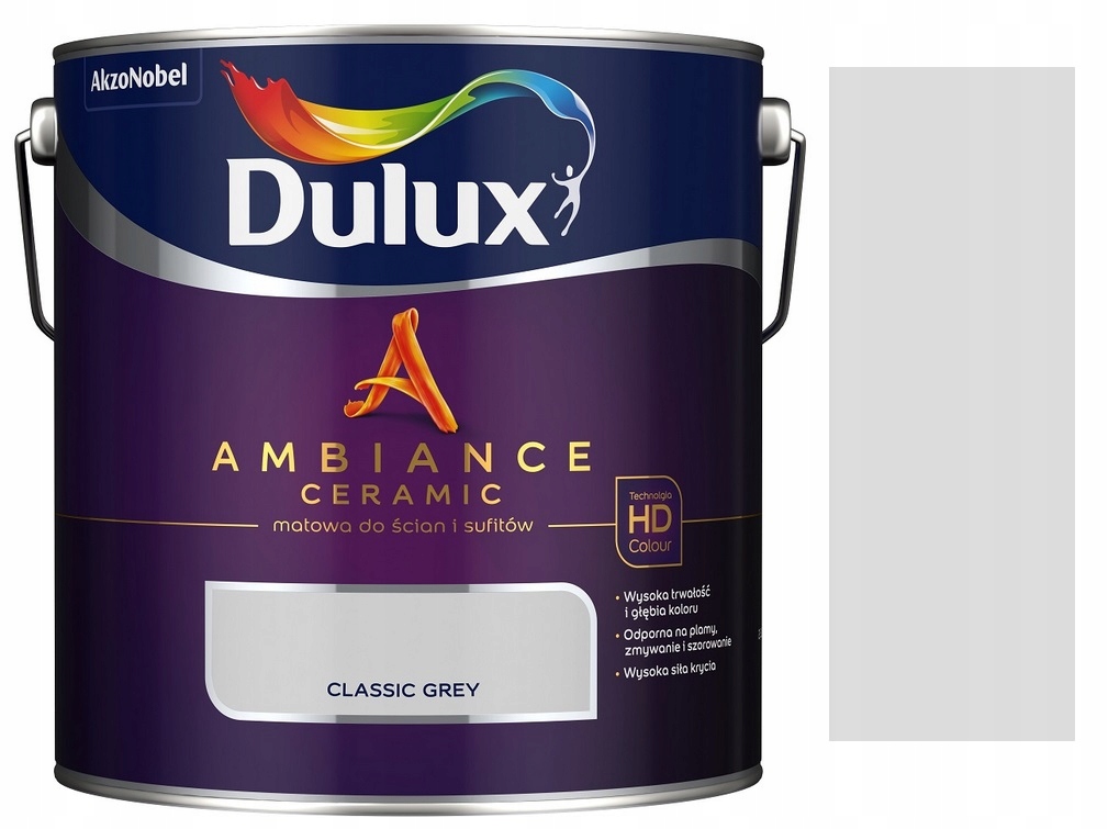 Dulux Ambiance Ceramic Farba Ceramiczna Classic Grey 2.5L