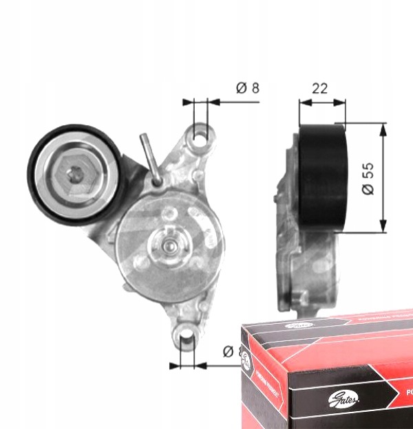 Napinacz Paska Gates 2.0hdi w Rolki paska klinowego silnika