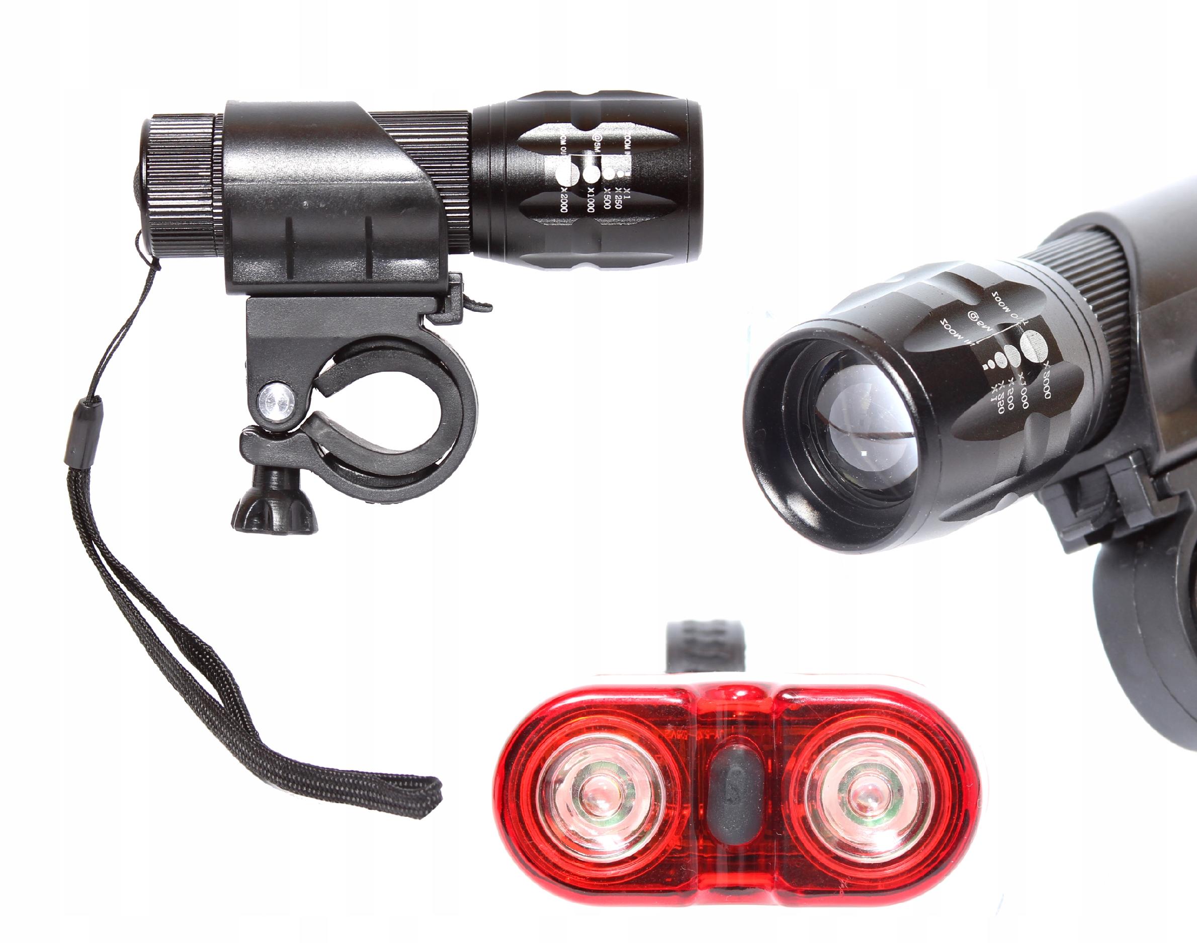 

Lampka Rowerowa Zestaw Przód Tył Led Zoom JY-359