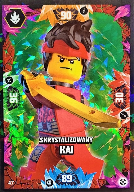 Lego Ninjago Karta Odblaskowa Seria 8 nr 047